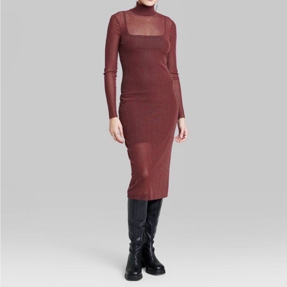 Holiday Sparkle Long Sleeve Dress Size Smal